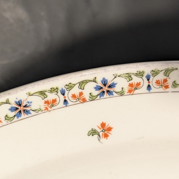 Vintage W. H. Grindley & Co. Granby pattern serving dish large platter 14 inch - Picture 3 of 11